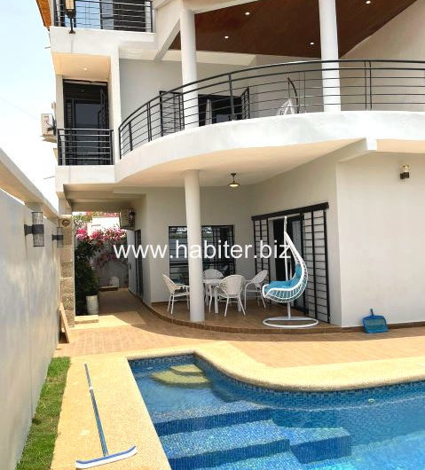 Villa R+1 meublée à louer à Ngaparou 