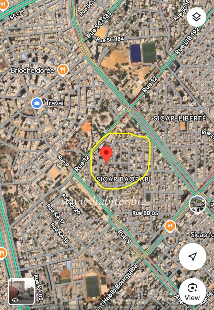 Villa à démolir à vendre à la Sicap Baobap